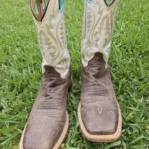 Mens Justin Bent Rail Cowboy Boots Size 9.5D Br313 Justin Boots Blue Western Boots for Men for Sale | Shop New  main image 3